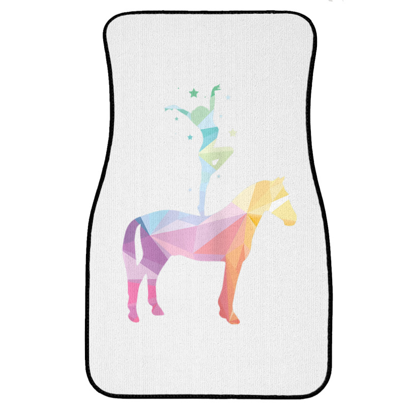 Vaulting Riding Equestrian Horses Sayings Girl Children Front Car Mat | Artistshot