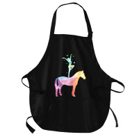 Vaulting Riding Equestrian Horses Sayings Girl Children Medium-length Apron | Artistshot