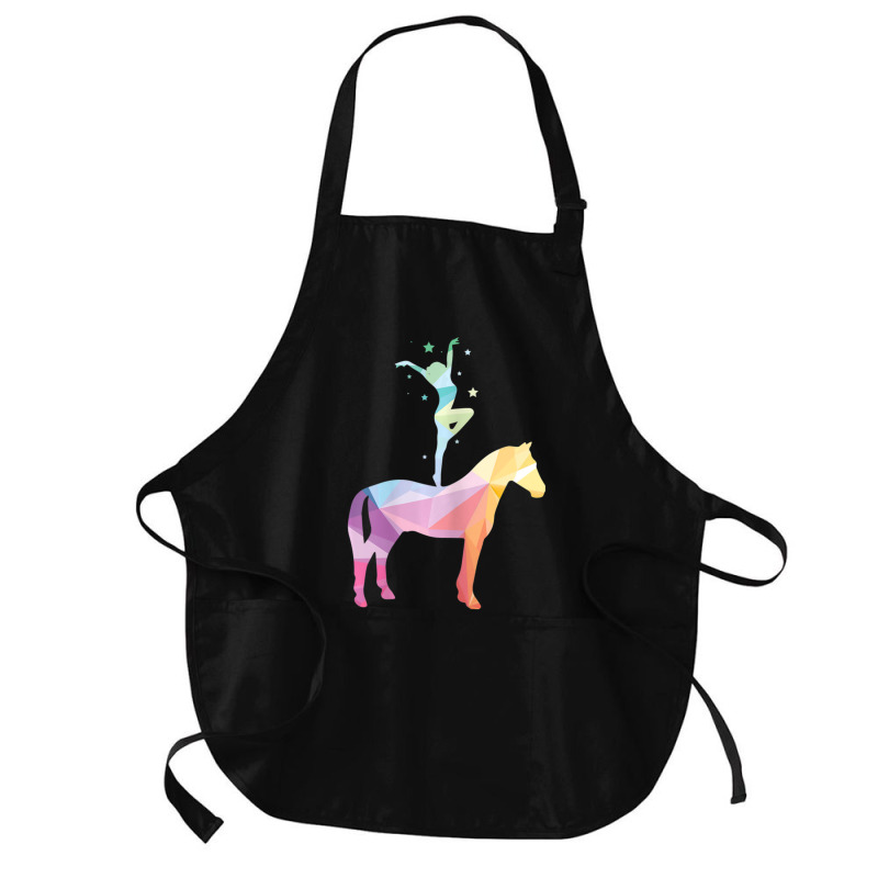 Vaulting Riding Equestrian Horses Sayings Girl Children Medium-length Apron | Artistshot