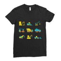 Vehicles Construction Site Children Toddlers Boy Girls Ladies Fitted T-shirt | Artistshot