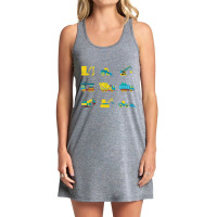 Vehicles Construction Site Children Toddlers Boy Girls Tank Dress | Artistshot