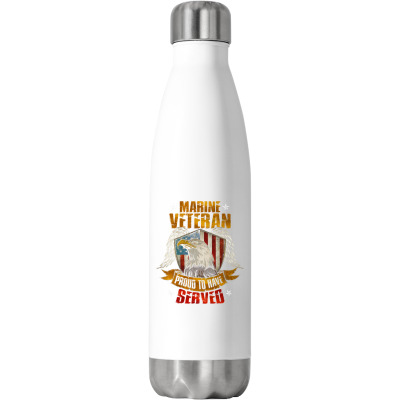 Veterans Air Force Stainless Steel Water Bottle Designed By Bariteau Hannah