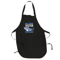 Will Trade Sister For Shark I Shark Fish I Kids Shark Full-length Apron | Artistshot