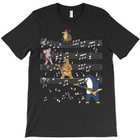 Music Sheet Musicians Animals For Children T-shirt | Artistshot