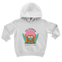 California Surfing Paradise Toddler Hoodie | Artistshot