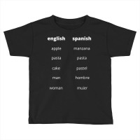 English Spanish Language Bilingual School Office University T Shirt Toddler T-shirt | Artistshot