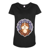 Guinea Pig Meditating Women Meditation Relaxation Yoga Maternity Scoop Neck T-shirt | Artistshot