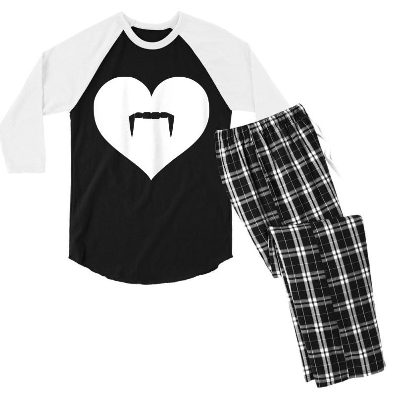 Womens Vampire Lover Fang Christmas Women Teen Girls Men's 3/4 Sleeve Pajama Set | Artistshot