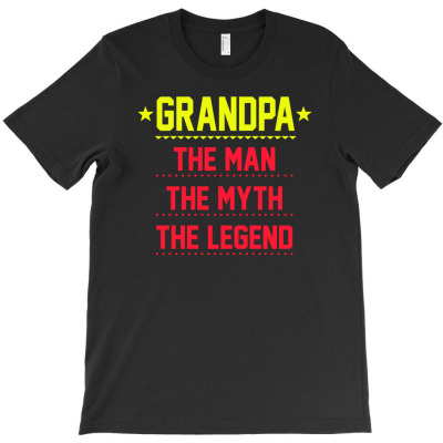 Grandpa The Man The Myth The Legend T-shirt Designed By Deanna Langley