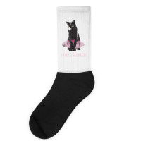 I Hate People Black Cat With Tutu Skirt Halloween Costume Socks | Artistshot