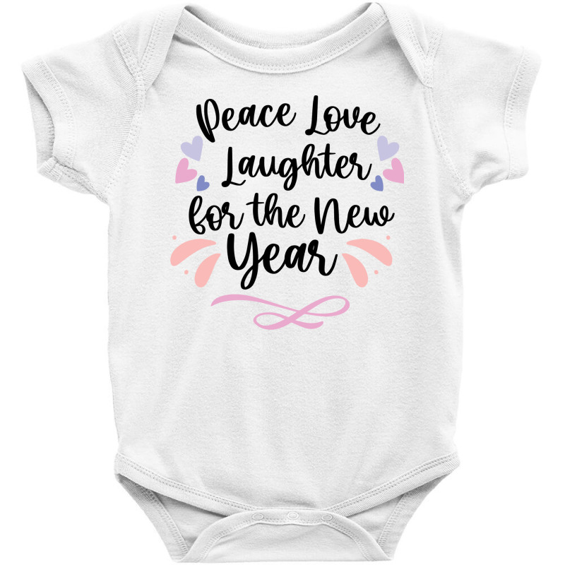 Peace Love Laughter For The New Year Baby Bodysuit by thanchashop | Artistshot