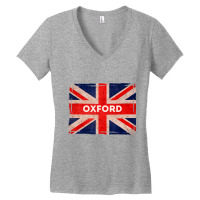 Oxford Flag Rowing Football University Rugby England City Women's V-neck T-shirt | Artistshot