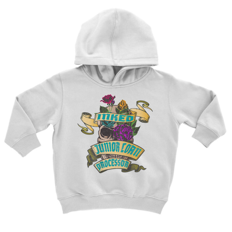 Junior Loan Processor Inked Skull Tattoo Backside Design T Shirt Toddler Hoodie | Artistshot