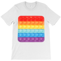 Pop Up Fidget Game Square Rainbow Colorful For Children T-shirt | Artistshot