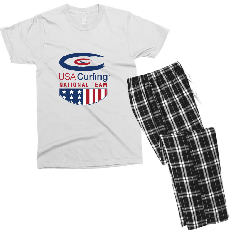 Usa Curling Team Men's T-shirt Pajama Set | Artistshot