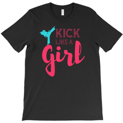 Kick Like A Girl T-shirt Designed By Deanna Langley