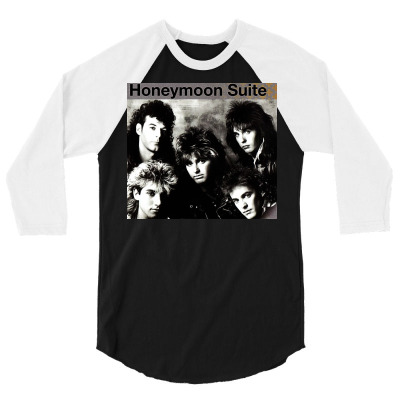 Honeymoon Suite   Cover Album 3 Copy 3/4 Sleeve Shirt Designed By Haymonte