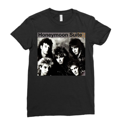 Honeymoon Suite   Cover Album 3 Copy Ladies Fitted T-shirt Designed By Haymonte