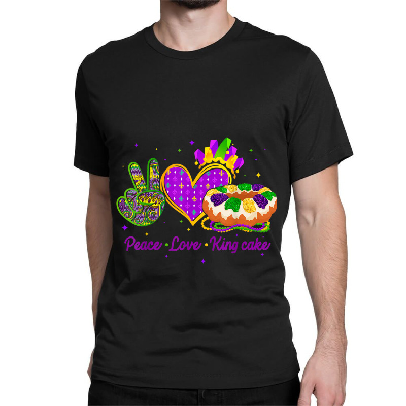 Mardi Gras Peace Love King Cake Mens My Favorite Classic T-shirt | Artistshot