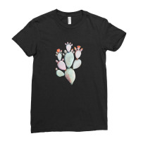 Painterly Cactus Ladies Fitted T-shirt | Artistshot