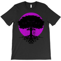 Women Swings On A Tree T  Shirtwomen Swings On A Tree T  Shirt (1) T-shirt | Artistshot