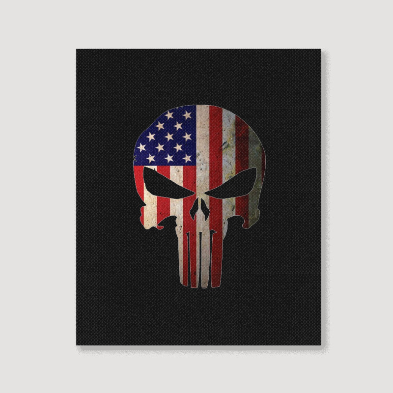 American Flag Punisher Skull - Skull Clothing - Skull Baseball