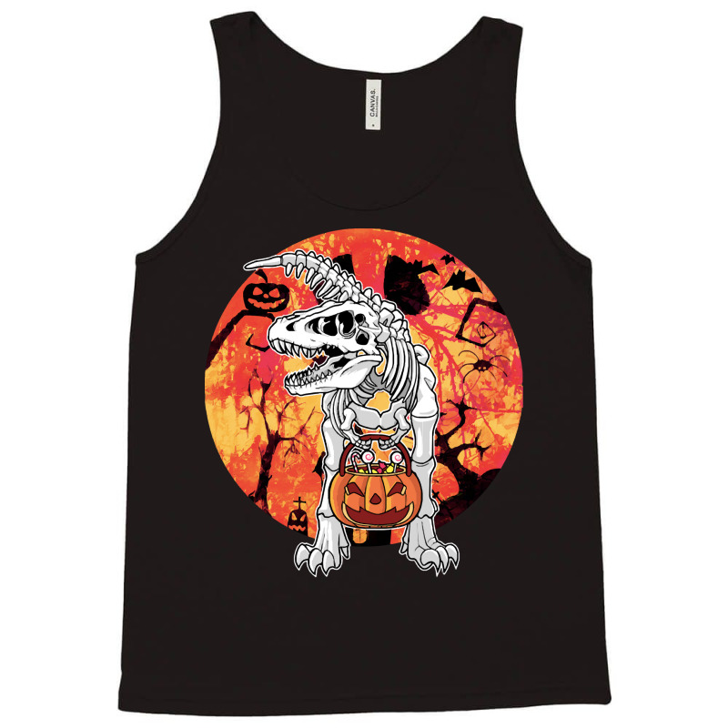 T Rex Dinosaur Skeleton Bone T  Shirt Cute T Rex Dinosaur Skeleton Bon Tank Top | Artistshot