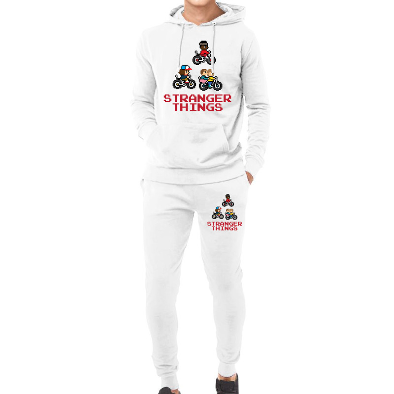 Bikes Pixellated Hoodie & Jogger Set | Artistshot