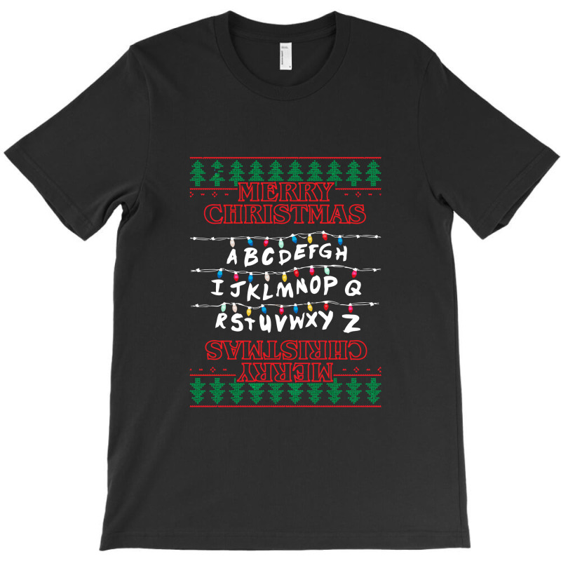 Merry Christmas Lights Knit T-shirt | Artistshot