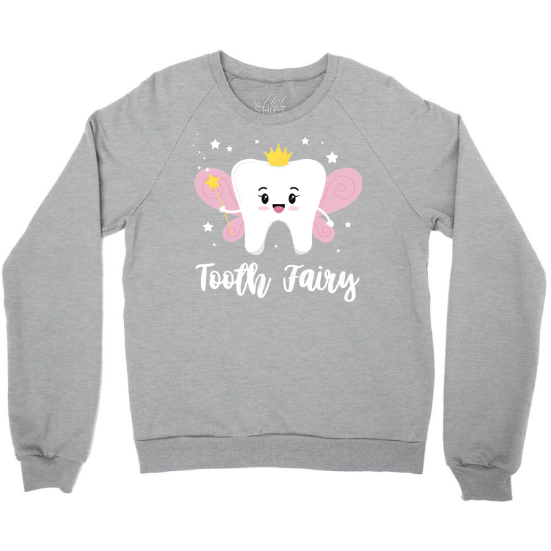 Tooth Fairy T  Shirt Cute Halloween Costume Tooth Fairy Dentist Dental Crewneck Sweatshirt | Artistshot