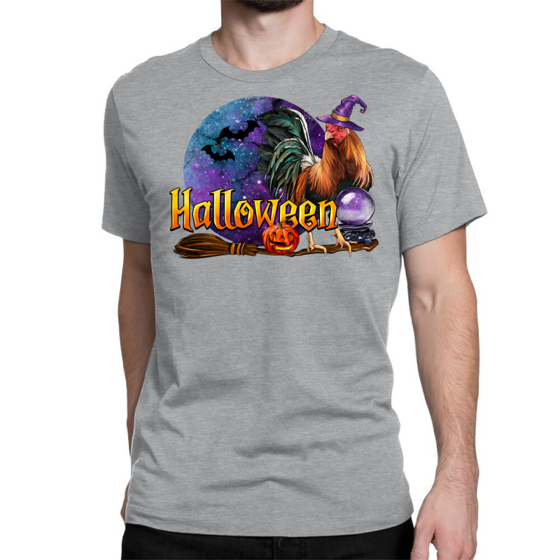 Halloween Witch Rooster Classic T-shirt by LillyAllenDesigns | Artistshot