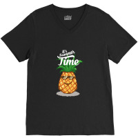 Summer Time Pineapple V-neck Tee | Artistshot