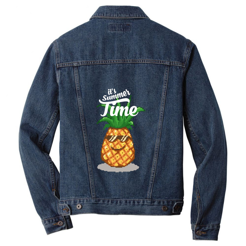 Summer Time Pineapple Men Denim Jacket | Artistshot