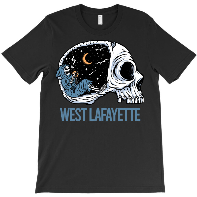 West Lafayette T  Shirt Chilling Skeleton West Lafayette T  Shirt T-shirt | Artistshot