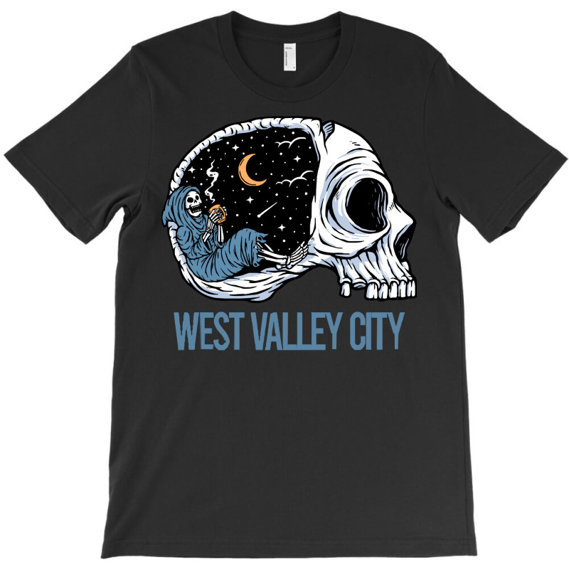 West Valley City T  Shirt Chilling Skeleton West Valley City T  Shirt T-shirt | Artistshot