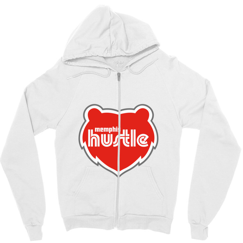 Memphis Hustle Zipper Hoodie | Artistshot