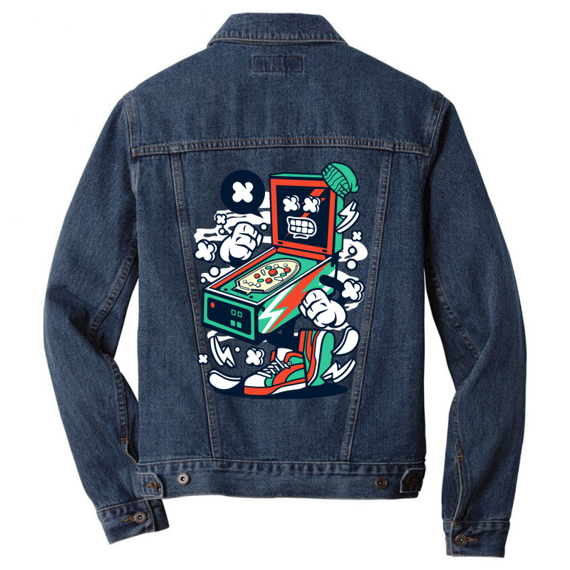 Mad Pinball Men Denim Jacket by tiococacola | Artistshot