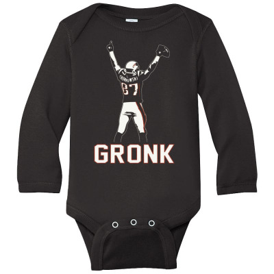 Gronk Long Sleeve Baby Bodysuit Designed By Vanitty