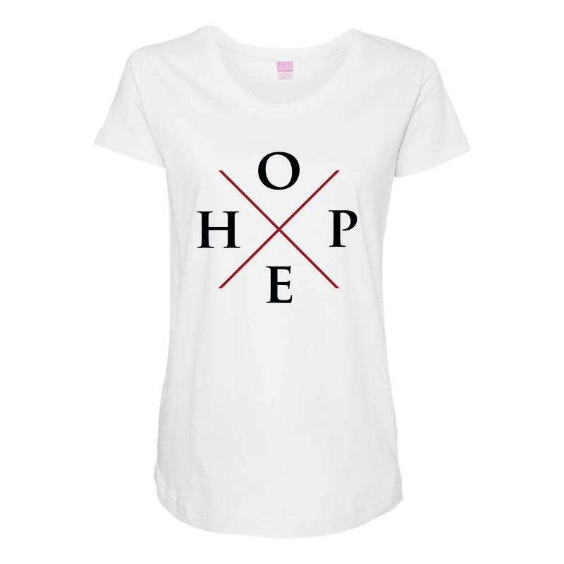 Hope For Light Maternity Scoop Neck T-shirt by autlu2024 | Artistshot