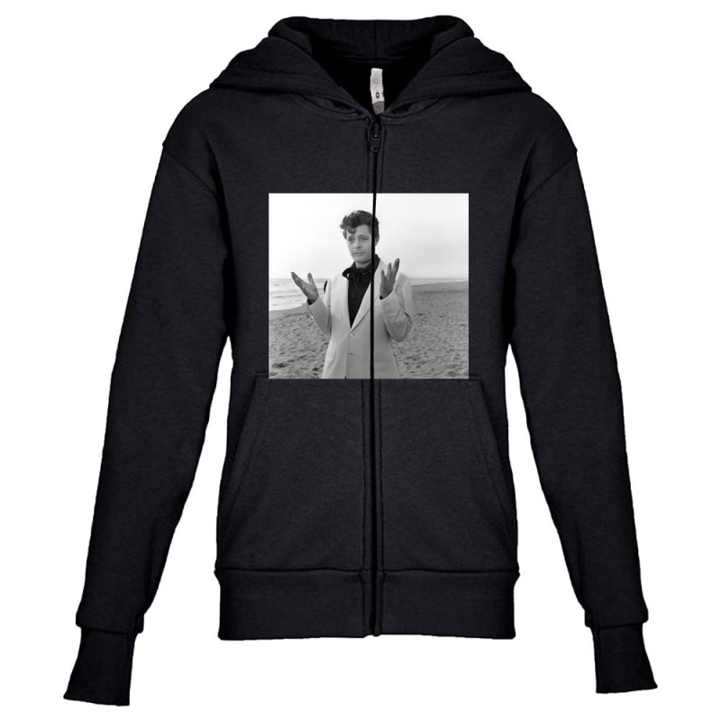 Marcello Mastroianni Youth Zipper Hoodie | Artistshot