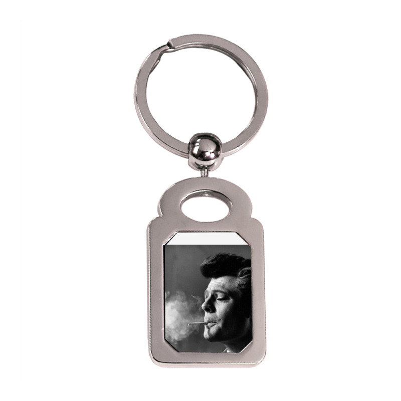 Marcello Mastroianni Silver Rectangle Keychain | Artistshot