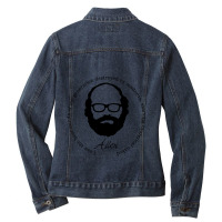 Mask Economic My Favorite People Ladies Denim Jacket | Artistshot