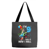 Kids 9 Year Old T Rex Dinosaur Monster Truck 9th Birthday Boys Mens Be Tote Bags | Artistshot