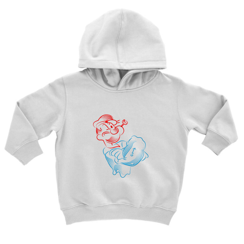 Popeye Outline Toddler Hoodie by segerbeneer | Artistshot