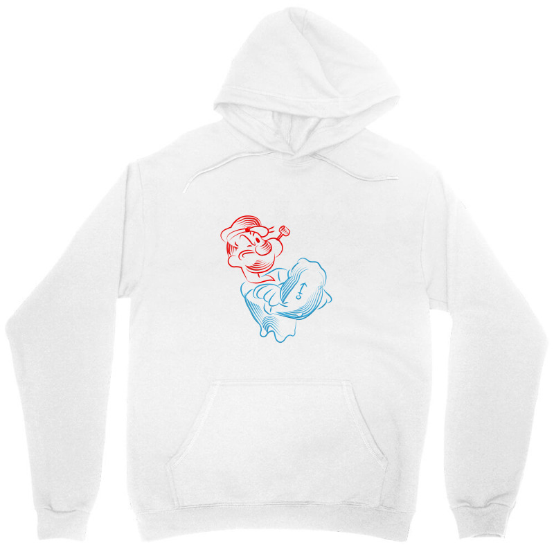 Popeye Outline Unisex Hoodie | Artistshot