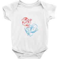 Popeye Outline Baby Bodysuit | Artistshot