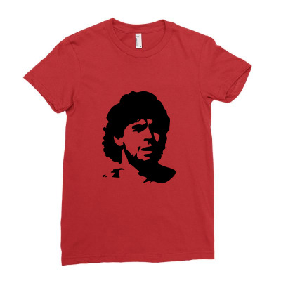 Diego Maradona Ladies Fitted T-shirt Designed By Ismi