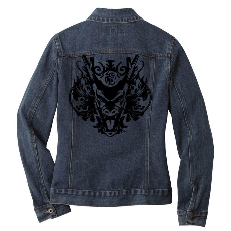 Dragon Super Ladies Denim Jacket by litawina | Artistshot