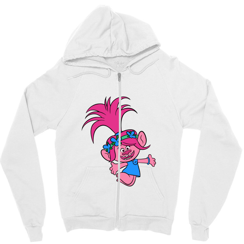 Poppy Trolls Zipper Hoodie | Artistshot