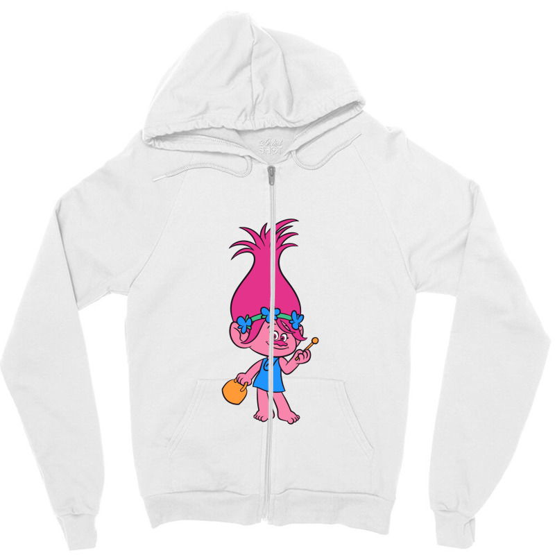 Poppy Trolls Zipper Hoodie | Artistshot